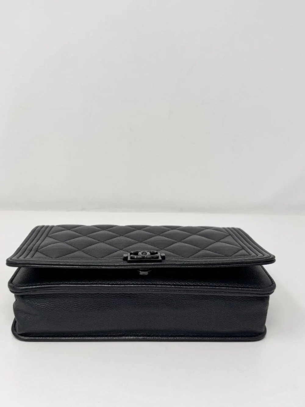 Chanel So Black Boy Wallet On Chain